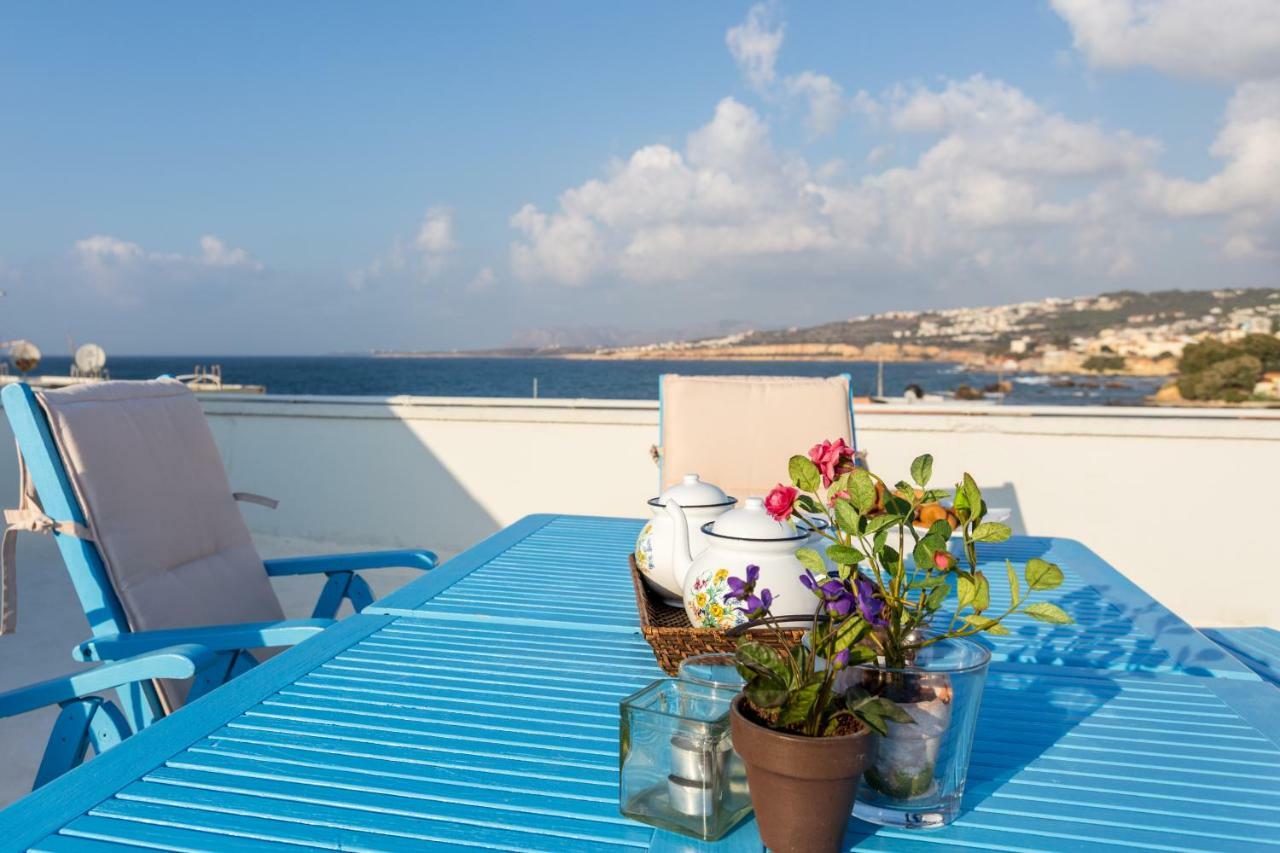 Апартаменты Sea View Penthouse With Roof Garden Ханья Экстерьер фото