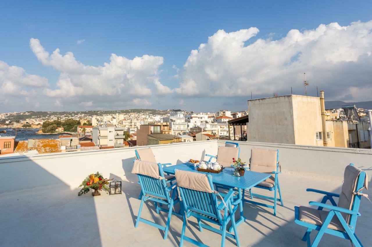 Апартаменты Sea View Penthouse With Roof Garden Ханья Экстерьер фото