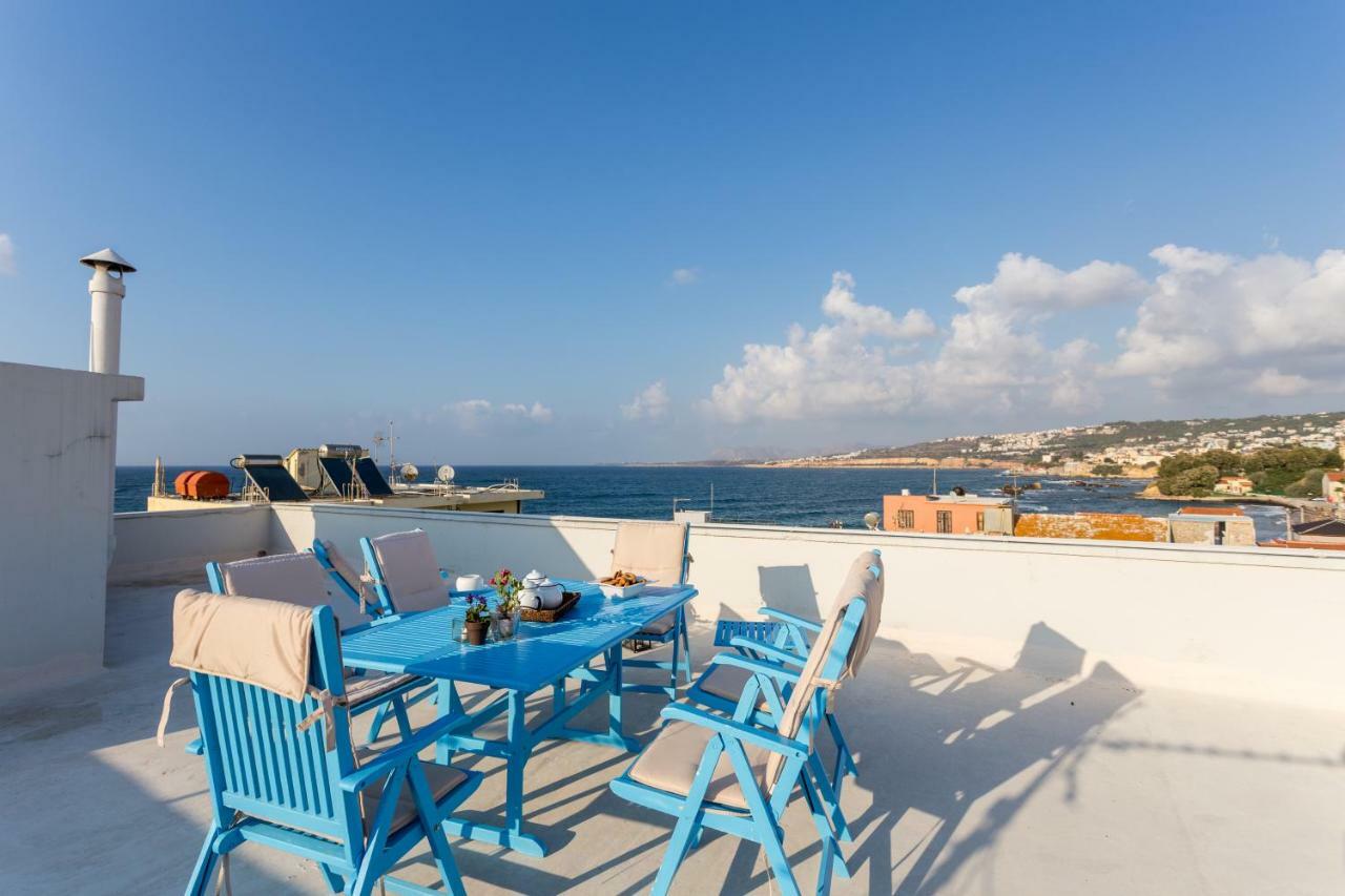 Апартаменты Sea View Penthouse With Roof Garden Ханья Экстерьер фото