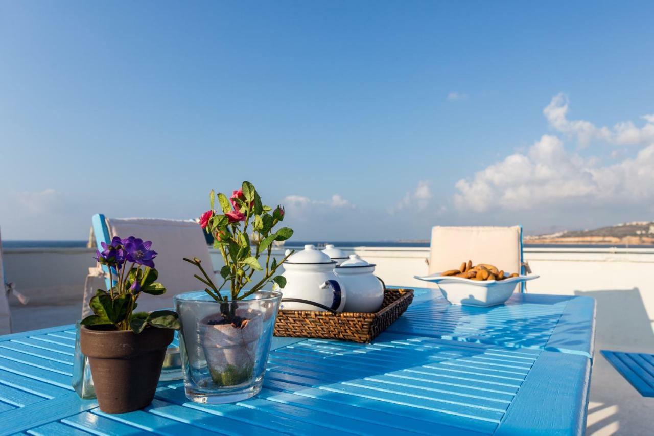 Апартаменты Sea View Penthouse With Roof Garden Ханья Экстерьер фото
