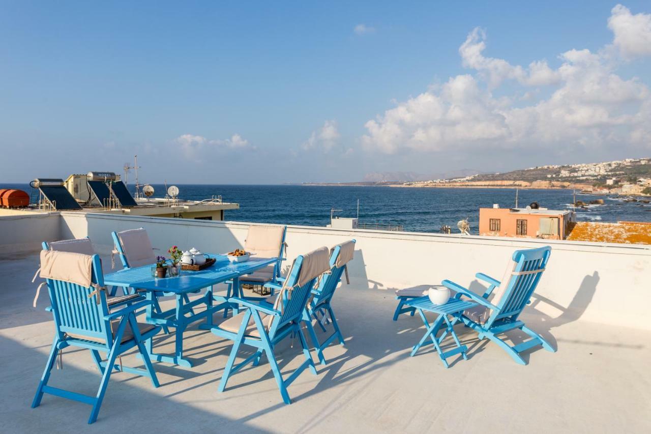 Апартаменты Sea View Penthouse With Roof Garden Ханья Экстерьер фото